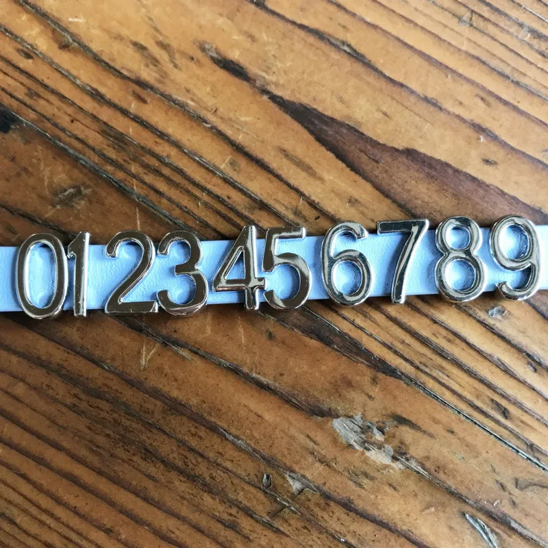 SANSHOOR New Jewelry Brand Slider Silver NUMBERS 0-9 DIY Charms for Mesh and Leather bracelets 1PCS SALE
SANSHOOR New Jewelry Brand Slider Silver NUMBERS 0-9 DIY Charms for Mesh and Leather bracelets 1PCS SALE