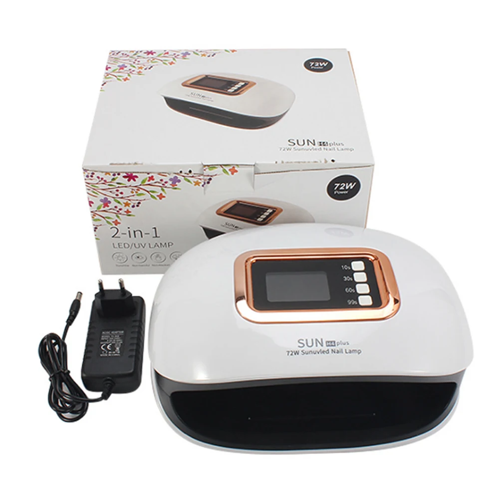 72W High Power UV Lamp LED Nail Lamp Fast Dry Nail Dryer With Timer Sun H4 Plus Professional Nail Art Maincure Tools
72W High Power UV Lamp LED Nail Lamp Fast Dry Nail Dryer With Timer Sun H4 Plus Professional Nail Art Maincure Tools