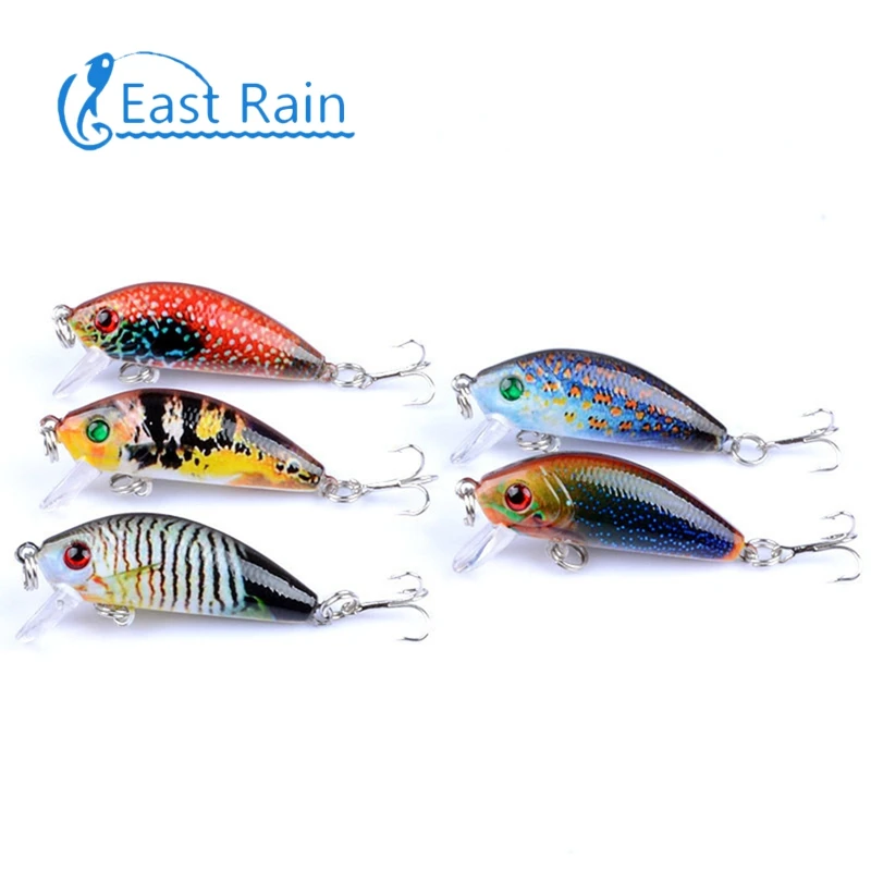 East Rain 5cm 3.8g 5pcs Painted Suspension Bait Freshwater Saltwater Fishing Lure SP Minnow Artificial Hard Bait Free Shipping
East Rain 5cm 3.8g 5pcs Painted Suspension Bait Freshwater Saltwater Fishing Lure SP Minnow Artificial Hard Bait Free Shipping