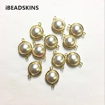 New arrival! 17x12mm100pcs/lot gold color Copper Material with Imitation pearls round-shape connection for Jewelry handmade DIY
New arrival! 17x12mm100pcs/lot gold color Copper Material with Imitation pearls round-shape connection for Jewelry handmade DIY