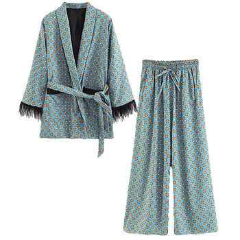 Set female 2018 autumn new temperament casual dot print small suit jacket + high waist wide leg pants elegant two-piece suit set
Set female 2018 autumn new temperament casual dot print small suit jacket + high waist wide leg pants elegant two-piece suit set