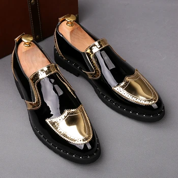 men fashion breathable wedding party dresses smash patent leather rivets shoes slip-on oxford brogue shoe carved bullock sneaker
men fashion breathable wedding party dresses smash patent leather rivets shoes slip-on oxford brogue shoe carved bullock sneaker