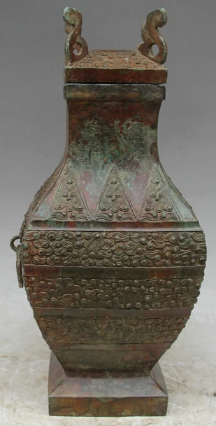 JP S0524 15" Old Chinese dynasty Bronze square water food foodstuff vessel pot jar kettle
JP S0524 15" Old Chinese dynasty Bronze square water food foodstuff vessel pot jar kettle