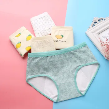 3 Pieces / Bag Cotton Cartoon Printed Briefs Menstrual Period Leak-Proof Physiological Pants Ladies Underwear Anti-Side Leakage
3 Pieces / Bag Cotton Cartoon Printed Briefs Menstrual Period Leak-Proof Physiological Pants Ladies Underwear Anti-Side Leakage