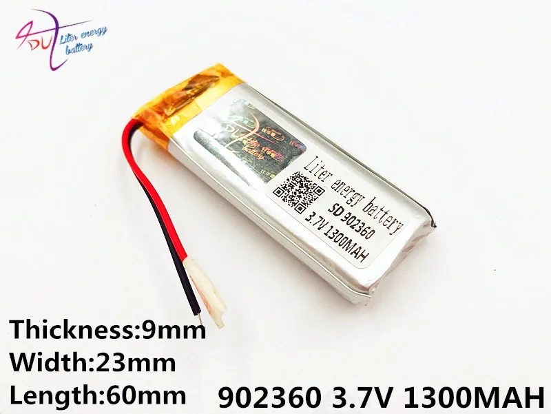 3.7V,1300mAH 902360 902560 polymer lithium ion / Li-ion battery for model aircraft,GPS,mp3,mp4,cell phone,speaker,bluetooth
3.7V,1300mAH 902360 902560 polymer lithium ion / Li-ion battery for model aircraft,GPS,mp3,mp4,cell phone,speaker,bluetooth