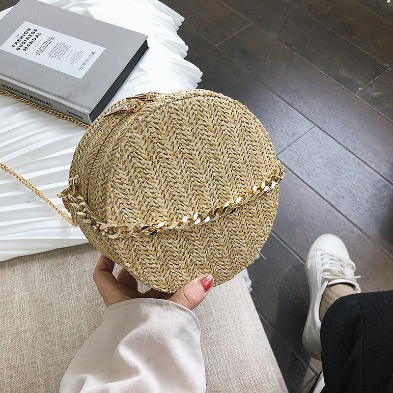 2019 Summer Beach Shoulder Bags Straw Round Bag Women Clutch Purse Womens Bags Handbags Fashion Zipper Circular Bolsa
2019 Summer Beach Shoulder Bags Straw Round Bag Women Clutch Purse Womens Bags Handbags Fashion Zipper Circular Bolsa