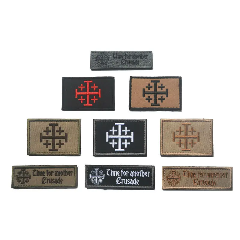 2 Pcs/Set Embroidery Patch Time For Another Crusade Embroidered Patches Military Tactical Armband Hook & Loop Bag Badge Badges
2 Pcs/Set Embroidery Patch Time For Another Crusade Embroidered Patches Military Tactical Armband Hook & Loop Bag Badge Badges