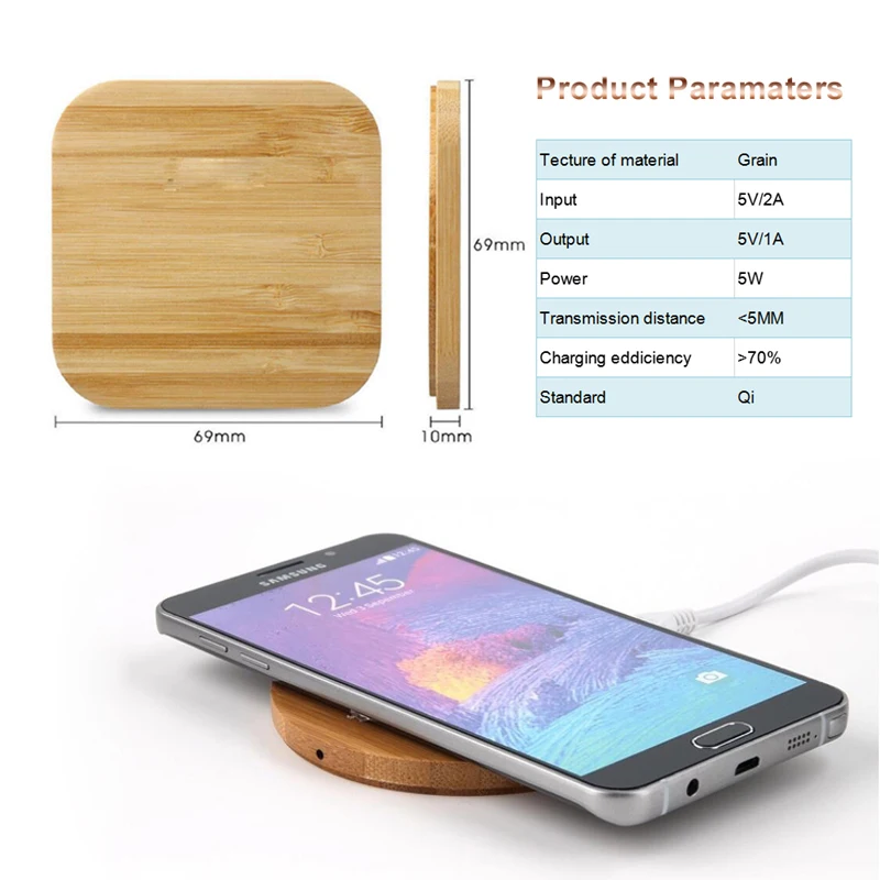 Wood Qi Wireless Charger For Samsung Galaxy S9 S8 Wireless Charging Pad Dock Receiver Module For iPhone X XS XR/ Huawei P20 Lite
Wood Qi Wireless Charger For Samsung Galaxy S9 S8 Wireless Charging Pad Dock Receiver Module For iPhone X XS XR/ Huawei P20 Lite