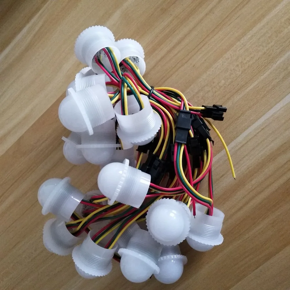20pcs/lot DC12V UCS1903 26mm Diffused Full Color 3 LEDs 5050 SMD RGB Programmable pixel Led Module
20pcs/lot DC12V UCS1903 26mm Diffused Full Color 3 LEDs 5050 SMD RGB Programmable pixel Led Module