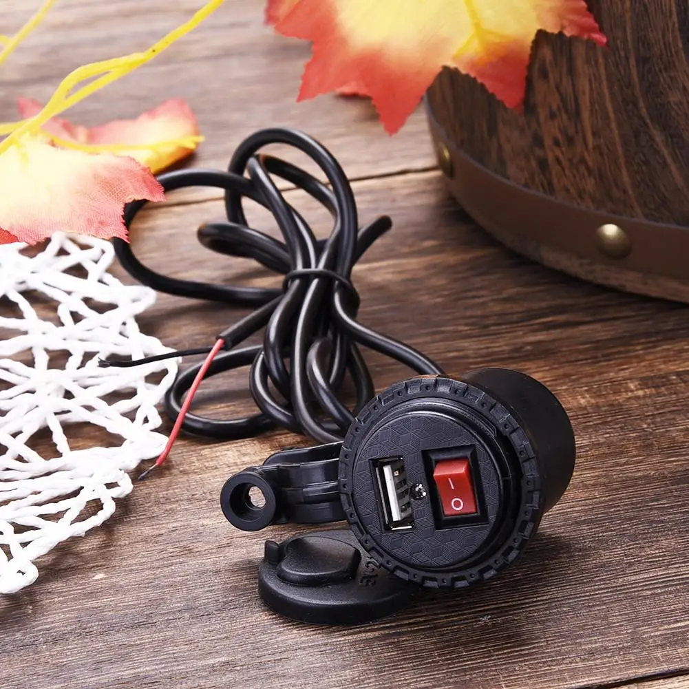 Motorcycle Mobile Phone Charger With Switch Universal Electric Motorcycles Cigarette Lighter Interior Parts Accessories
Motorcycle Mobile Phone Charger With Switch Universal Electric Motorcycles Cigarette Lighter Interior Parts Accessories