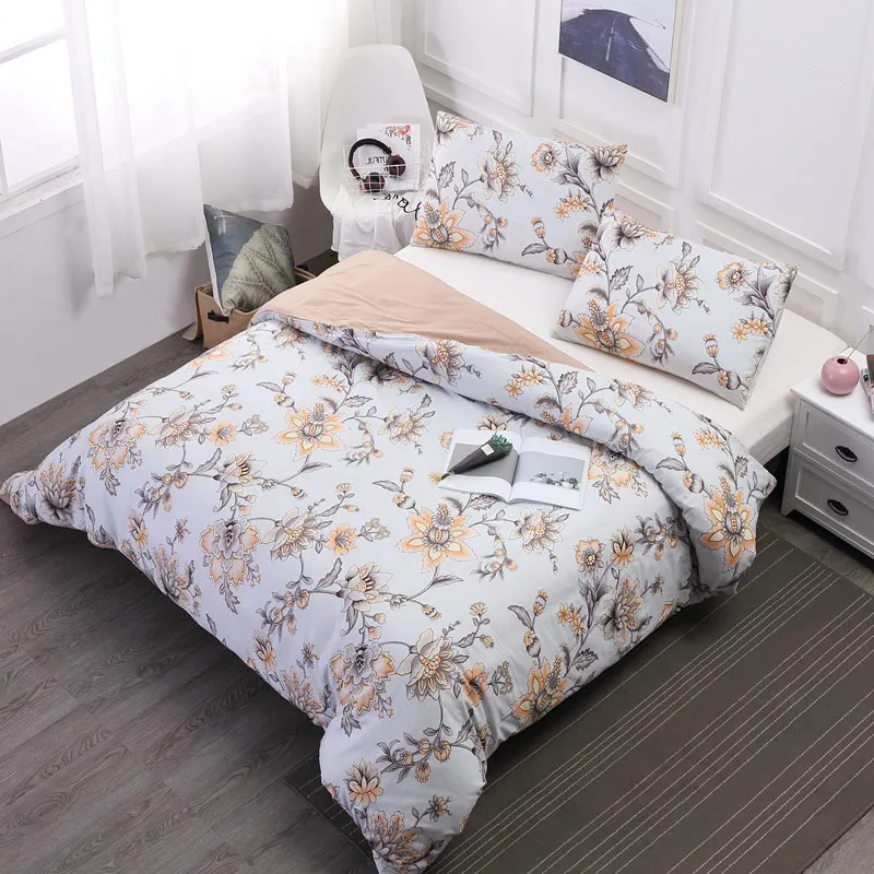 Bedclothes Bed Duvet Cover Pillowcases Bedding Set Floral Printing Skin-friendly Home Textile Coverlets King Size/Queen Size
Bedclothes Bed Duvet Cover Pillowcases Bedding Set Floral Printing Skin-friendly Home Textile Coverlets King Size/Queen Size