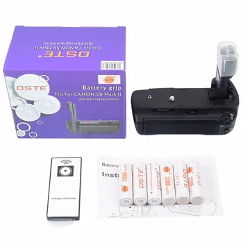 DSTE BG-E6H Battery Grip + Remote Control + 6x Rechargeable Batteries NI-MH AA Battery for Canon 5D Mark II 5D2 DSLR Camera
DSTE BG-E6H Battery Grip + Remote Control + 6x Rechargeable Batteries NI-MH AA Battery for Canon 5D Mark II 5D2 DSLR Camera