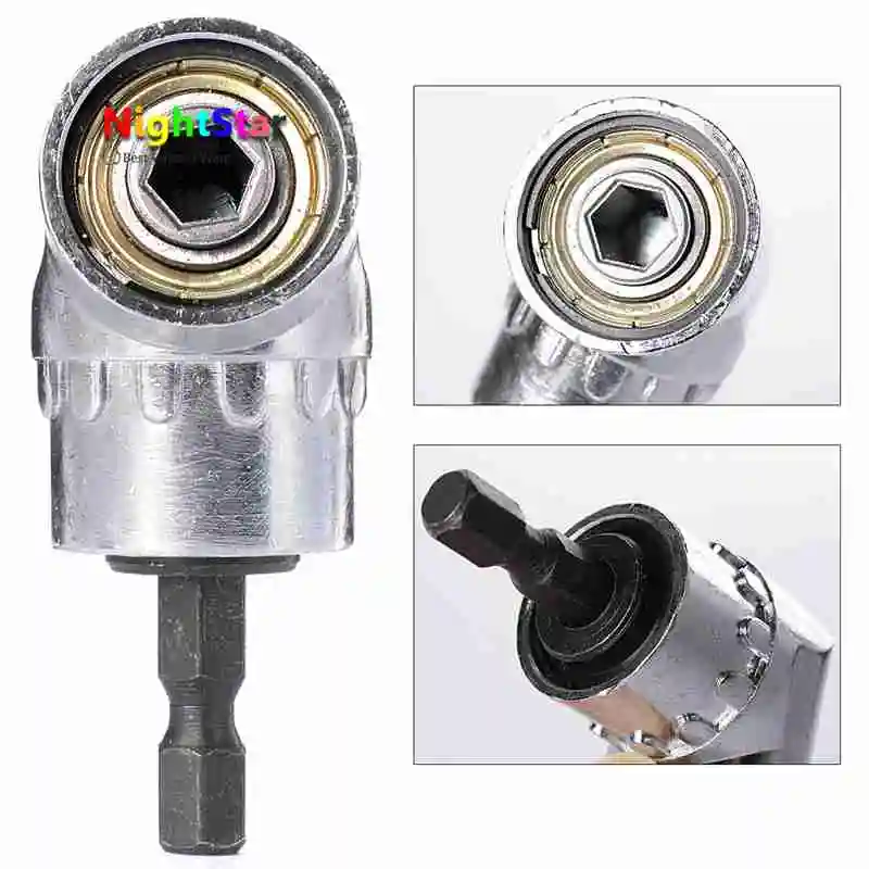 105 degrees 1/4" Extension Hex Drill Bit Adjustable Hex bit Angle Driver Screwdriver Socket Holder Adaptor tools
105 degrees 1/4" Extension Hex Drill Bit Adjustable Hex bit Angle Driver Screwdriver Socket Holder Adaptor tools