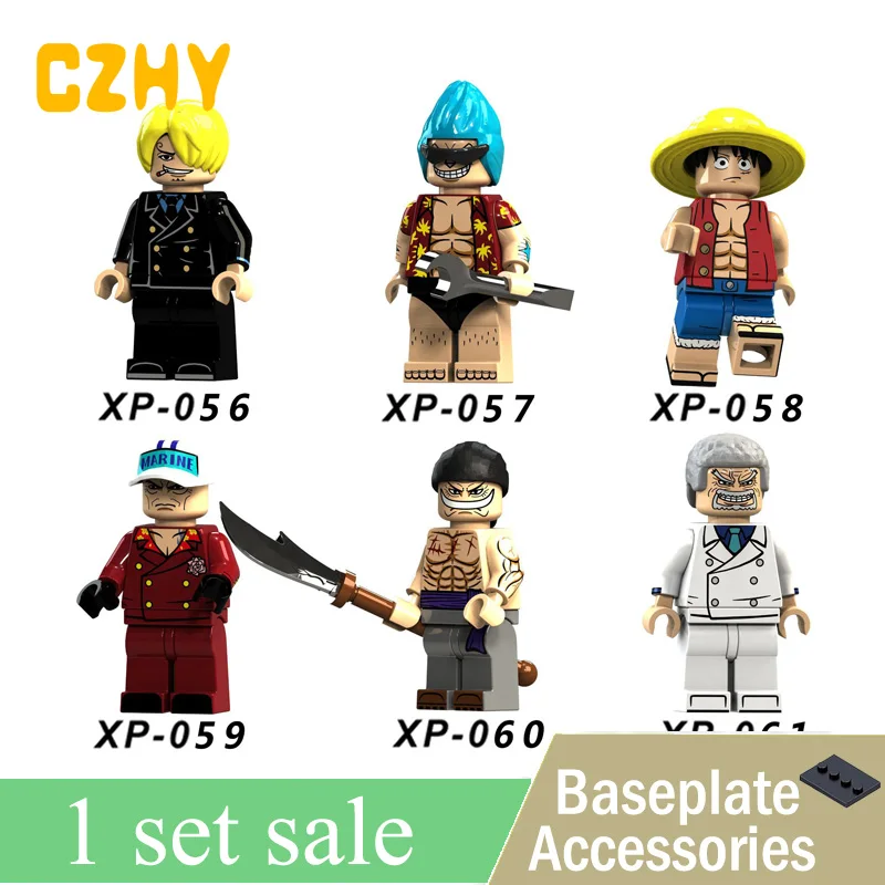 XP056-061 Luffy Sanji Robin Roronoa Zoro Borsalino Nami One Piece Anime Sea Adventure Building Blocks Toys for Children Gifts
XP056-061 Luffy Sanji Robin Roronoa Zoro Borsalino Nami One Piece Anime Sea Adventure Building Blocks Toys for Children Gifts