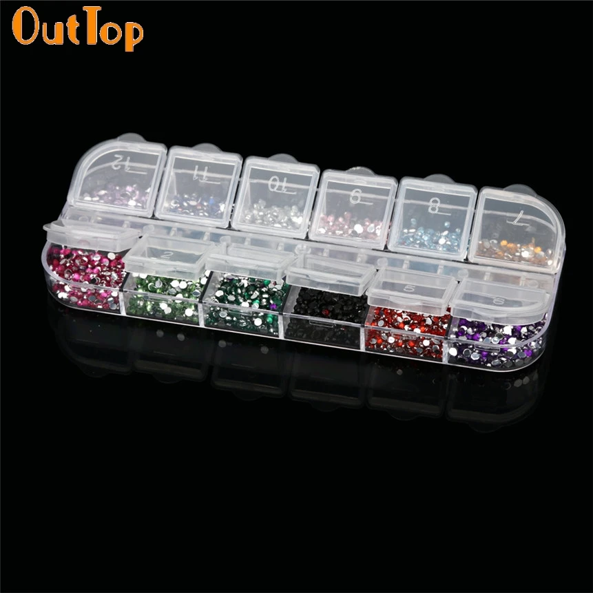 OutTop ColorWomen 3000pcs 2mm 12 Colors Acrylic Rhinestone Diamond Nail Art Tips Nails Decoration Acrylic Drop Shipping F30
OutTop ColorWomen 3000pcs 2mm 12 Colors Acrylic Rhinestone Diamond Nail Art Tips Nails Decoration Acrylic Drop Shipping F30