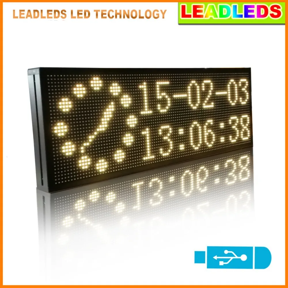 30"x11" indoor Programmable Scrolling Message led sign / Led display Board for Business and Store -yellow Message
30"x11" indoor Programmable Scrolling Message led sign / Led display Board for Business and Store -yellow Message