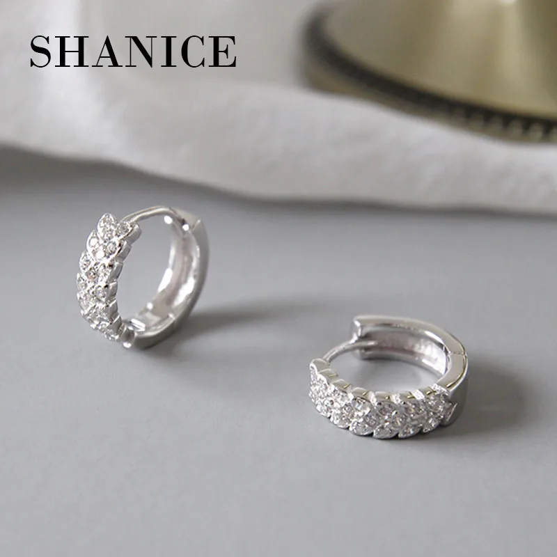 SHANICE 100% 925 Sterling Silver Alluring Brilliant Hoop Earrings With Clear CZ Micro Zirconia For Women Authentic Jewelry Gift
SHANICE 100% 925 Sterling Silver Alluring Brilliant Hoop Earrings With Clear CZ Micro Zirconia For Women Authentic Jewelry Gift
