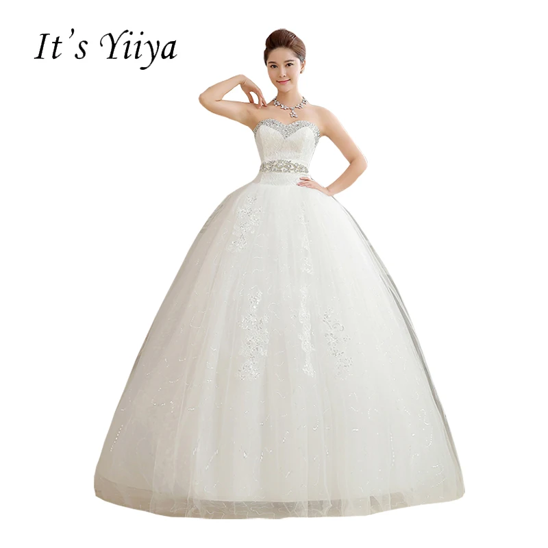 It's Yiiya White Sequins Strapless Wedding Dresses Cheap Plus size Floor Length Princess Bride Gowns Vestidos De Novia HS107
It's Yiiya White Sequins Strapless Wedding Dresses Cheap Plus size Floor Length Princess Bride Gowns Vestidos De Novia HS107