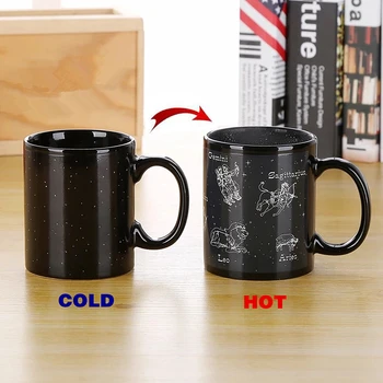 350ml Ceramic Cups Color Changing Mug Milk Coffee Mugs Friends Gifts Student Breakfast Cup 12 Constellations Discoloration Mugs
350ml Ceramic Cups Color Changing Mug Milk Coffee Mugs Friends Gifts Student Breakfast Cup 12 Constellations Discoloration Mugs