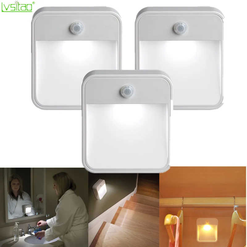 Mini LED Night Light portable wall light Wireless Infrared Induction Sensor motion activated lamp Battery Power Stick anywhere
Mini LED Night Light portable wall light Wireless Infrared Induction Sensor motion activated lamp Battery Power Stick anywhere