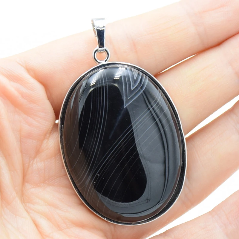Natural Stone Black Veins Agates Cabochon Flat Back Stripe Beads Women Men Necklace Pendant Jewelry Accessories
Natural Stone Black Veins Agates Cabochon Flat Back Stripe Beads Women Men Necklace Pendant Jewelry Accessories