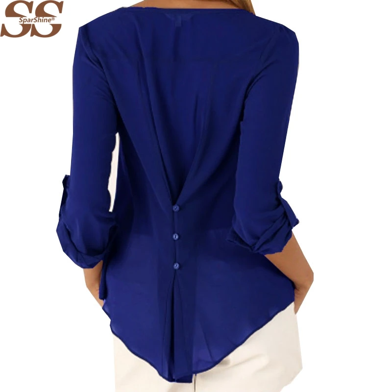 2019 Hot Selling Fashion Style V-neck Long-sleeved Loose Chiffon Shirt Solid Women Tops Plus Size Chiffon Blouse For Women
2019 Hot Selling Fashion Style V-neck Long-sleeved Loose Chiffon Shirt Solid Women Tops Plus Size Chiffon Blouse For Women
