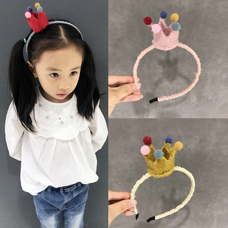 Korean Version Girls'hair Hoop Wool Felt Crown Children's Hair Hoop Cute Hair Ball Hoop Girls' Head Jewelry
Korean Version Girls'hair Hoop Wool Felt Crown Children's Hair Hoop Cute Hair Ball Hoop Girls' Head Jewelry