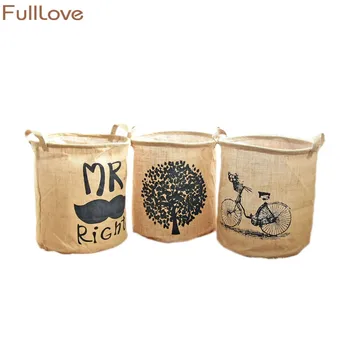 FullLove 34*40cm Folding Laundry Basket Jute Fabric Beard Bike Print Dirty Clothes Toys Organizer Home Storage & Organization
FullLove 34*40cm Folding Laundry Basket Jute Fabric Beard Bike Print Dirty Clothes Toys Organizer Home Storage & Organization