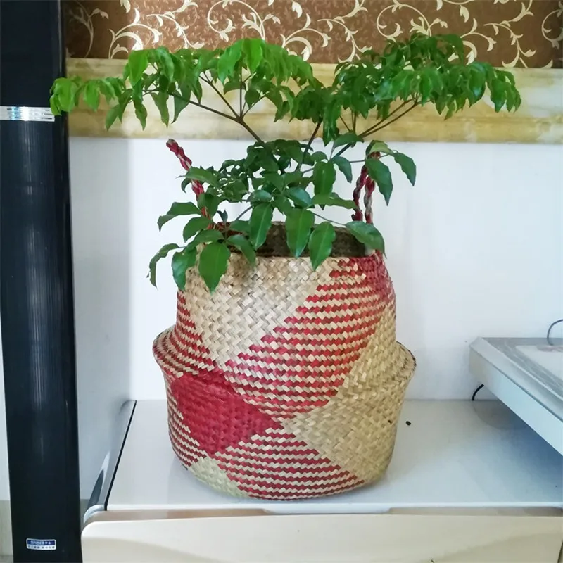 WCIC 2pcs Decorative Flowerpot Seagrass Flower Pot Planters Wicker Basket Planter Handmade Flower Baskets Straw Garden Plant Pot
WCIC 2pcs Decorative Flowerpot Seagrass Flower Pot Planters Wicker Basket Planter Handmade Flower Baskets Straw Garden Plant Pot