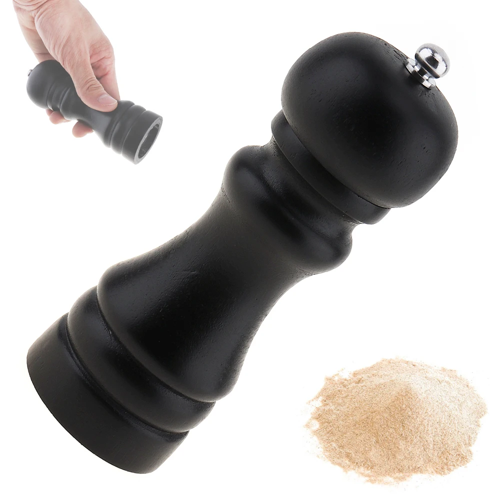 Portable 5 Inch Manual Wooden Salt Pepper Grinder Spice Mill with Ceramic Grinding Cord for Kitchen Tools
Portable 5 Inch Manual Wooden Salt Pepper Grinder Spice Mill with Ceramic Grinding Cord for Kitchen Tools