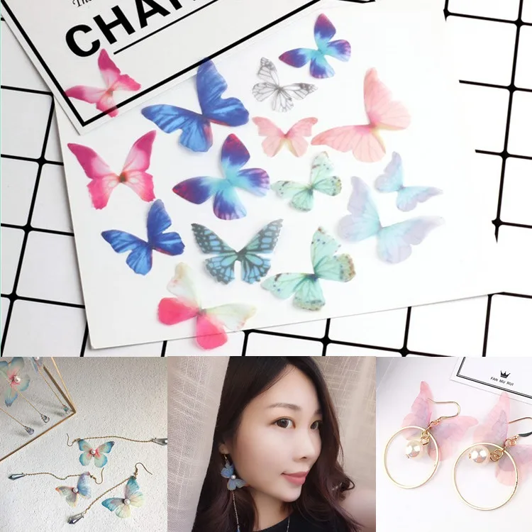 DIY earrings earrings accessories thin wing art butterfly wings Pendant Earrings accessories romantic temperament
DIY earrings earrings accessories thin wing art butterfly wings Pendant Earrings accessories romantic temperament