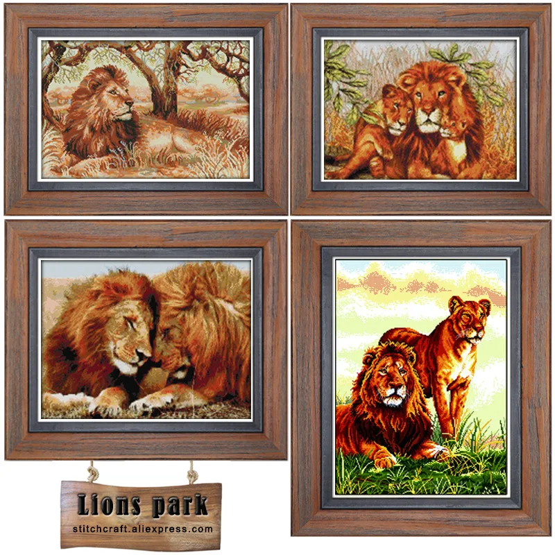 Lion family ,Lion couple, King of the forest Canvas DMC Fabric Counted Cross Stitch Kits Embroidery Cross-stitch set Needlework
Lion family ,Lion couple, King of the forest Canvas DMC Fabric Counted Cross Stitch Kits Embroidery Cross-stitch set Needlework
