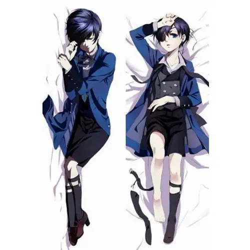 BL Male Japanese Anime Black Butler Kuroshitsuji Ciel Throw Otaku Dakimakura Gifts Bedding Hugging Body Pillow Case 150x50 CM
BL Male Japanese Anime Black Butler Kuroshitsuji Ciel Throw Otaku Dakimakura Gifts Bedding Hugging Body Pillow Case 150x50 CM