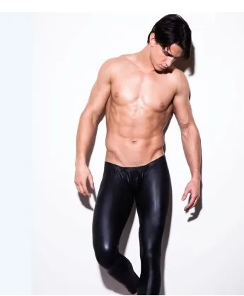 Free shipping Men's underwear sexy patent leather leggings stage show pants night tight imitation leather body leather
Free shipping Men's underwear sexy patent leather leggings stage show pants night tight imitation leather body leather