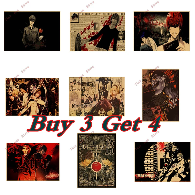 death note cartoon Animation COMICS paper retro Poster bar cafe decoration child birthday gift vintage paintings 42*30cm
death note cartoon Animation COMICS paper retro Poster bar cafe decoration child birthday gift vintage paintings 42*30cm