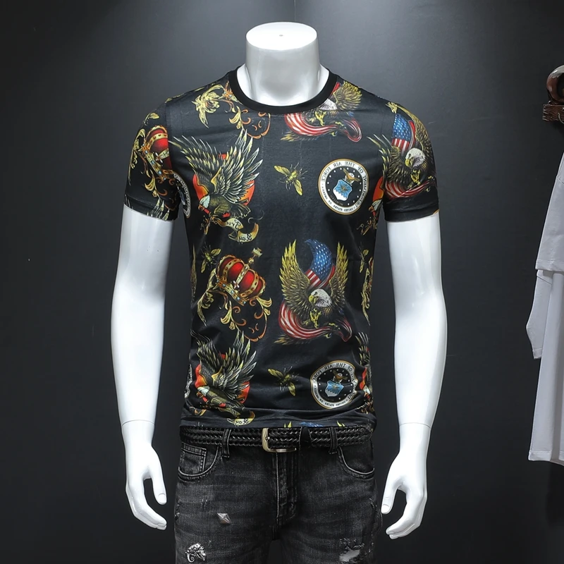 Men's short-sleeved summer big yards T-shirt men style 3 d printing qiantang F48 2008 article number 8038
Men's short-sleeved summer big yards T-shirt men style 3 d printing qiantang F48 2008 article number 8038