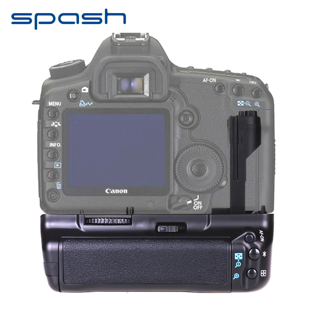 

spash Vertical Battery Grip for Canon EOS 5D Mark II 5D2 5DII Camera Replace BG-E6 Multi-power Battery Holder Work with LP-E6