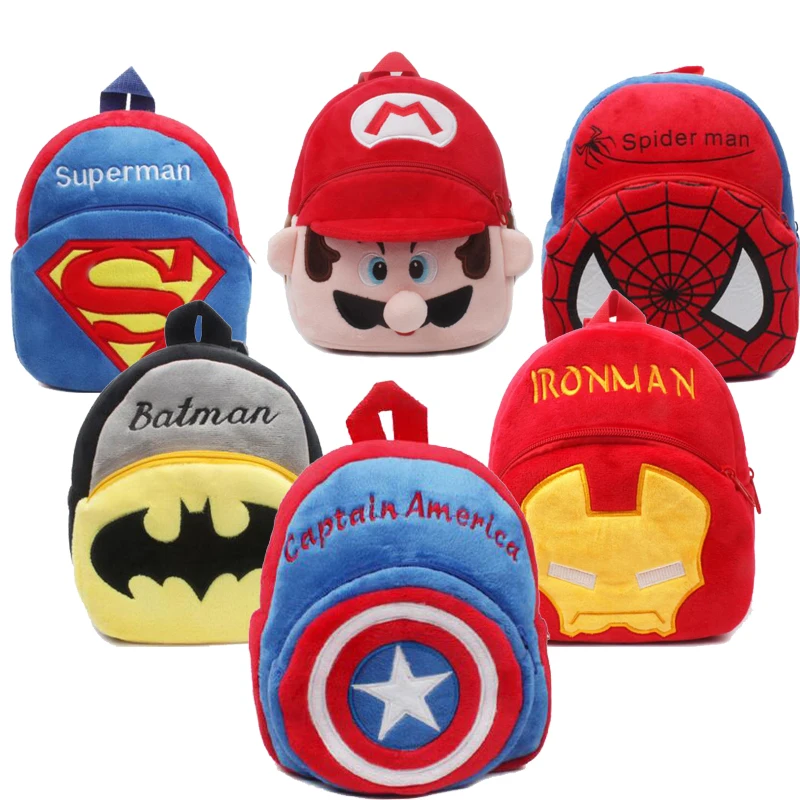 New Cartoon Kids Spiderman Totoro Mario Bros Rabbit Back pack Captain America Ironman Batman Plush Backpack Cute Plush Backpack
New Cartoon Kids Spiderman Totoro Mario Bros Rabbit Back pack Captain America Ironman Batman Plush Backpack Cute Plush Backpack