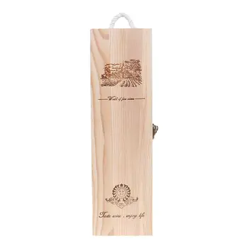 Retro Empty Single Bottle Red Wine Box Pine Wood Storage Case Container Carrier Grape Whiskey Packing Box Drop Ship Support
Retro Empty Single Bottle Red Wine Box Pine Wood Storage Case Container Carrier Grape Whiskey Packing Box Drop Ship Support
