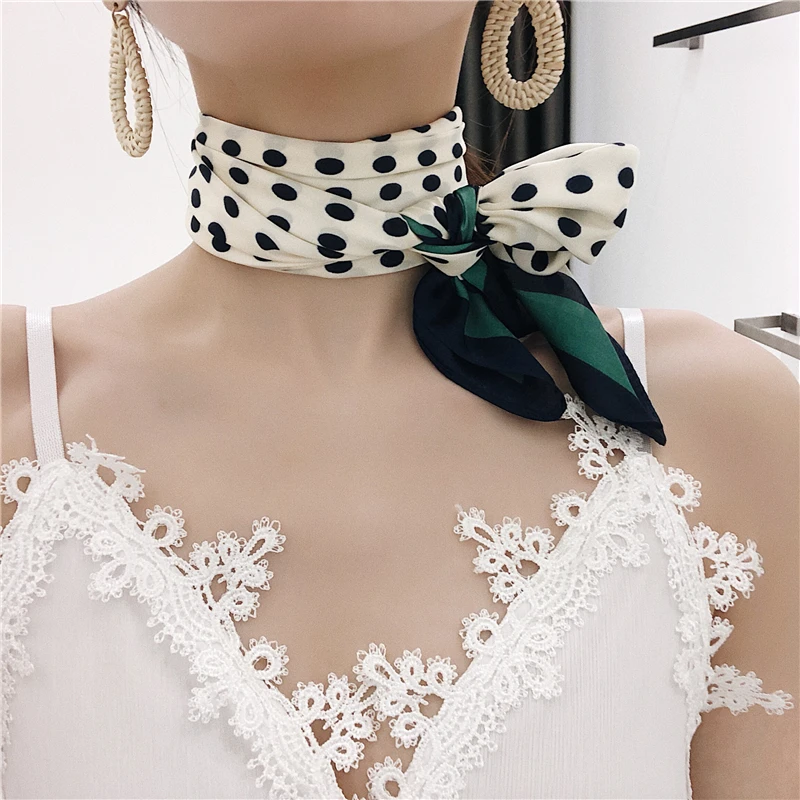 Luna&Dolphin Fashion Women Square Scarf 70*70 Bohemia Black Dot Chiffon Silk Neck Scarves Headband Small Retro Bandana Hair Tie
Luna&Dolphin Fashion Women Square Scarf 70*70 Bohemia Black Dot Chiffon Silk Neck Scarves Headband Small Retro Bandana Hair Tie