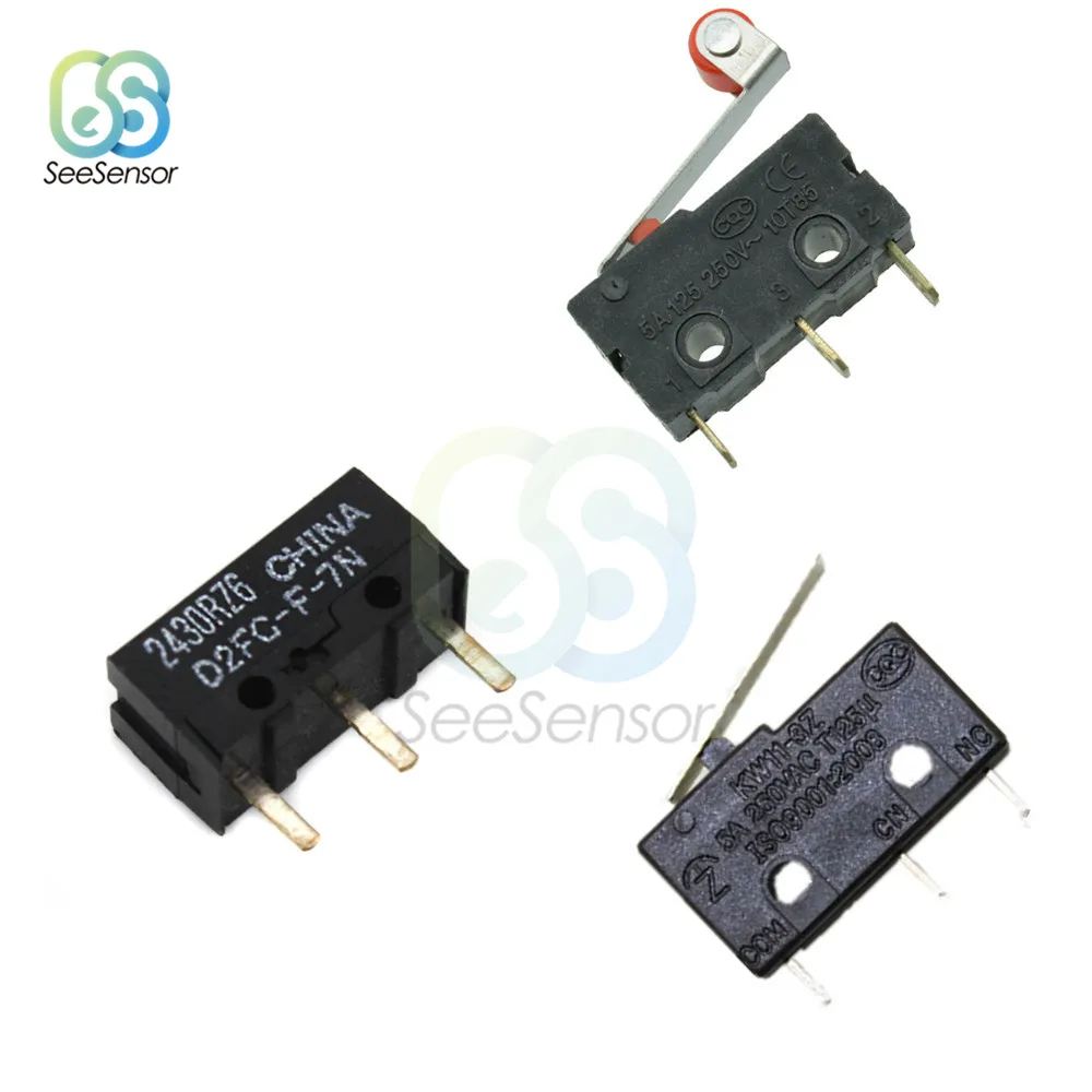 10Pcs KW12-3 Micro Limit Switch Roller Lever Arm Normally Open Close Switch with Pulley DIY Electronic Kits
10Pcs KW12-3 Micro Limit Switch Roller Lever Arm Normally Open Close Switch with Pulley DIY Electronic Kits