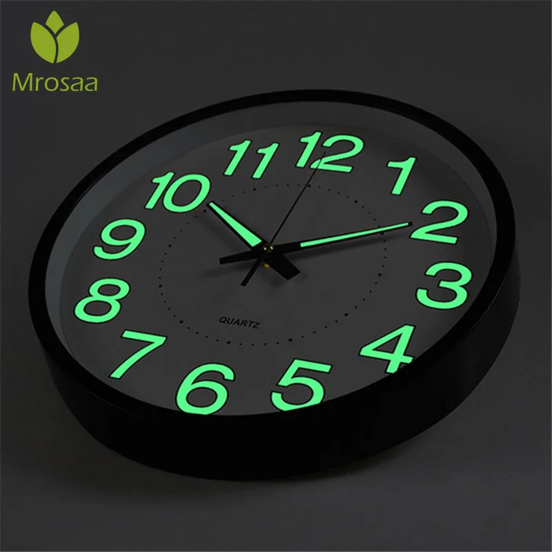 12 Inch 30CM Luminous Wall Clock Glow In The Dark Quartz Watch For Kids Rooms Bedroom Living Room Hanging Clocks Home Decoration
12 Inch 30CM Luminous Wall Clock Glow In The Dark Quartz Watch For Kids Rooms Bedroom Living Room Hanging Clocks Home Decoration