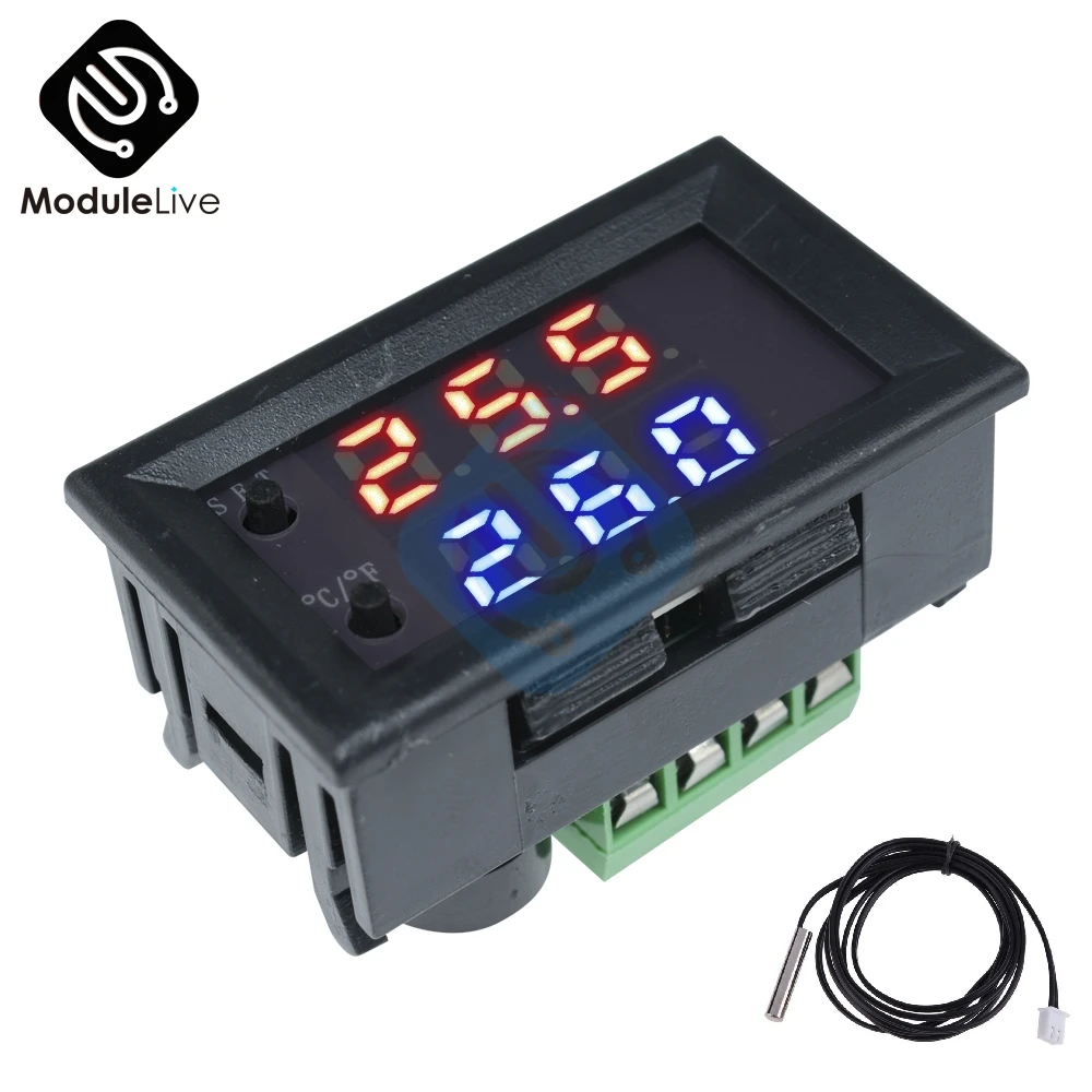 Цифровой светодиодный термостат W1209WK DC 12V 50 110 по Цельсию регулятор температуры