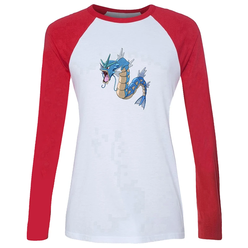 Cartoon Pokemon Dratini Gyarados Lapras Poliwag Design Womens Ladies Printing Graphic Tee Long Sleeve Cotton
Cartoon Pokemon Dratini Gyarados Lapras Poliwag Design Womens Ladies Printing Graphic Tee Long Sleeve Cotton