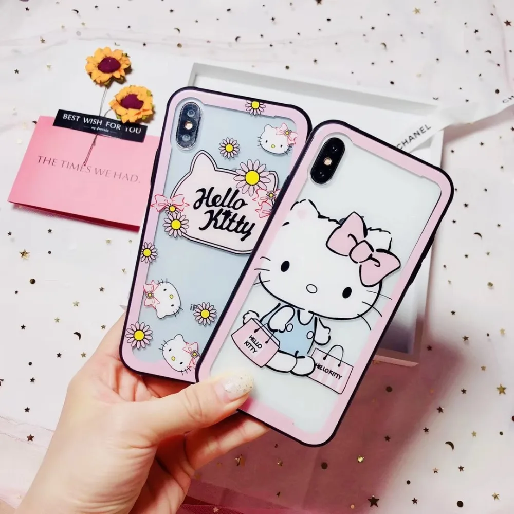 Disneys Cartoon Hello Kitty Cat Glass Phone Case For iphone 6s 7 8 plus x xr xs max Cases Transparent Fashion Lovely Sport KT
Disneys Cartoon Hello Kitty Cat Glass Phone Case For iphone 6s 7 8 plus x xr xs max Cases Transparent Fashion Lovely Sport KT