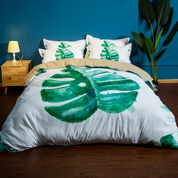 Leaf bedding sets twin full queen king size 3pcs Elegant style quilt cover soft white duvet cover comfortable pillow cases 
Leaf bedding sets twin full queen king size 3pcs Elegant style quilt cover soft white duvet cover comfortable pillow cases