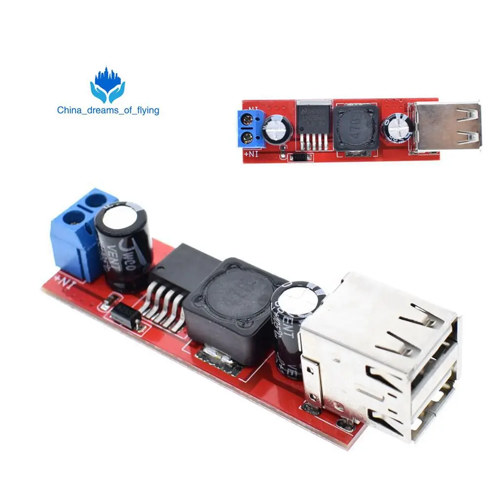 TZT DC 6V-40V To 5V 3A Double USB Charge DC-DC Step-down Converter Module For Vehicle Charger LM2596 Dual USB
TZT DC 6V-40V To 5V 3A Double USB Charge DC-DC Step-down Converter Module For Vehicle Charger LM2596 Dual USB