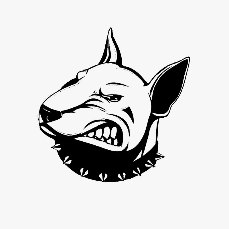 13 3*15 7 см Angry Bullterrier автомобильные наклейки с собаками креативная виниловая