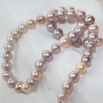 Fine jewelry natural pearl 8-9MM mixed color purple pink pearl necklace 925 Silver clasp 18INCH
Fine jewelry natural pearl 8-9MM mixed color purple pink pearl necklace 925 Silver clasp 18INCH
