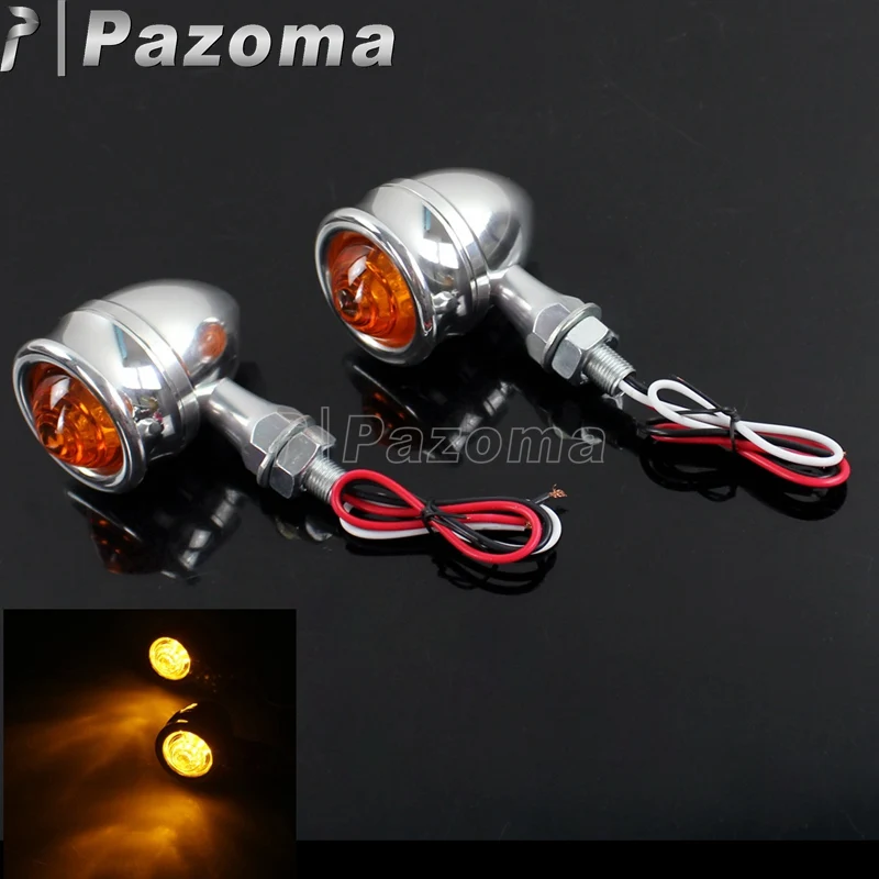 Papanda Motorcycle Chrome LED Turn Signal Indicator Flash Winker Lamp Amber Light Custom for Harley Softail Dyna Cafe Racer
Papanda Motorcycle Chrome LED Turn Signal Indicator Flash Winker Lamp Amber Light Custom for Harley Softail Dyna Cafe Racer